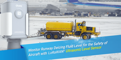 Monitor Runway Deicing Fluid Level for the Safety of Aircraft with Linovision LoRaWAN® Ultrasonic Level Sensor