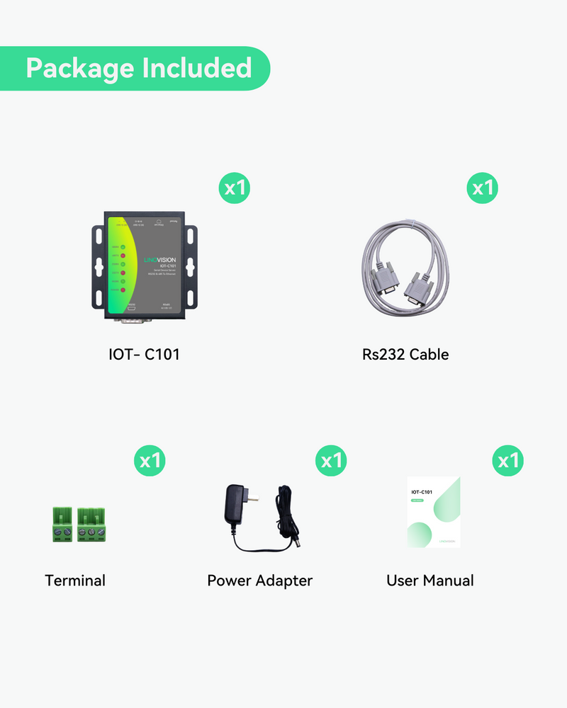 Industrial Serial Device Server to Convert RS232 and RS485 Modbus to E ...