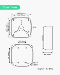 EOC Transmitter and Camera Outdoor Universal Mount Box for EOC Transmitter (Waterproof Enclosure only)