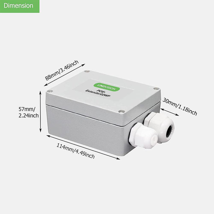 Passive 2 Port POE Extender | IOTNVR US